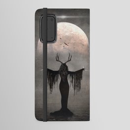 Creatrix - Witch Moon Goddess Magick Gothic Spell Antlers Horns Horned Android Wallet Case
