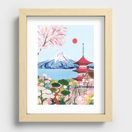 Mount Fuji Japan Recessed Framed Print