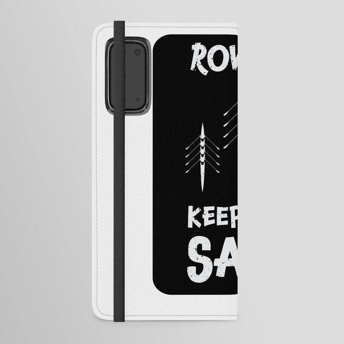 Rowing keeps me sane design / rowing athlete / rowing college / rowing gift idea / rowing lover present Android Wallet Case