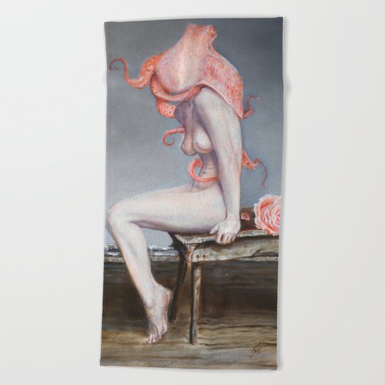 Encephalopoda Beach Towel