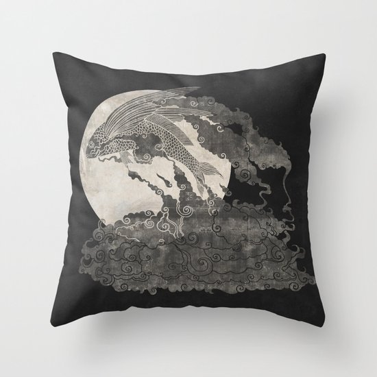 Ocean Moon Throw Pillow