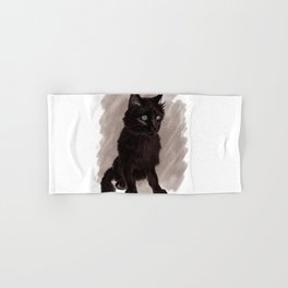 Black cat Hand & Bath Towel