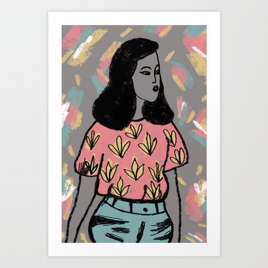 Gray Art Print
