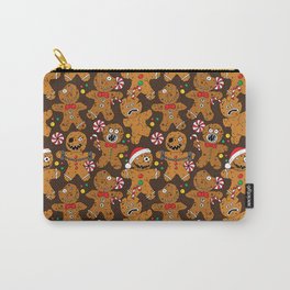 Evil Zombie Gingerbread Man Pattern Carry-All Pouch