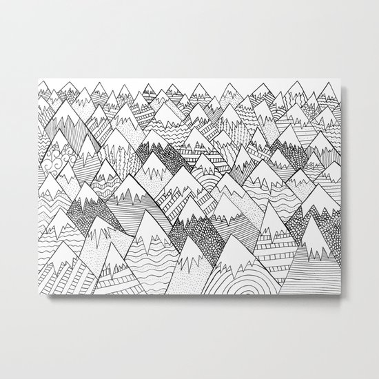 Pattern Hills Metal Print