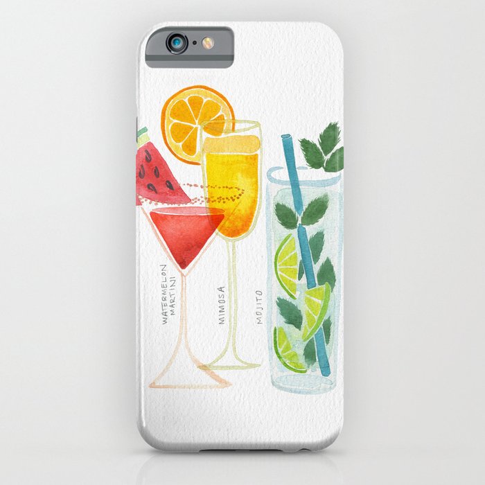 Summer Cocktail Trio iPhone Case