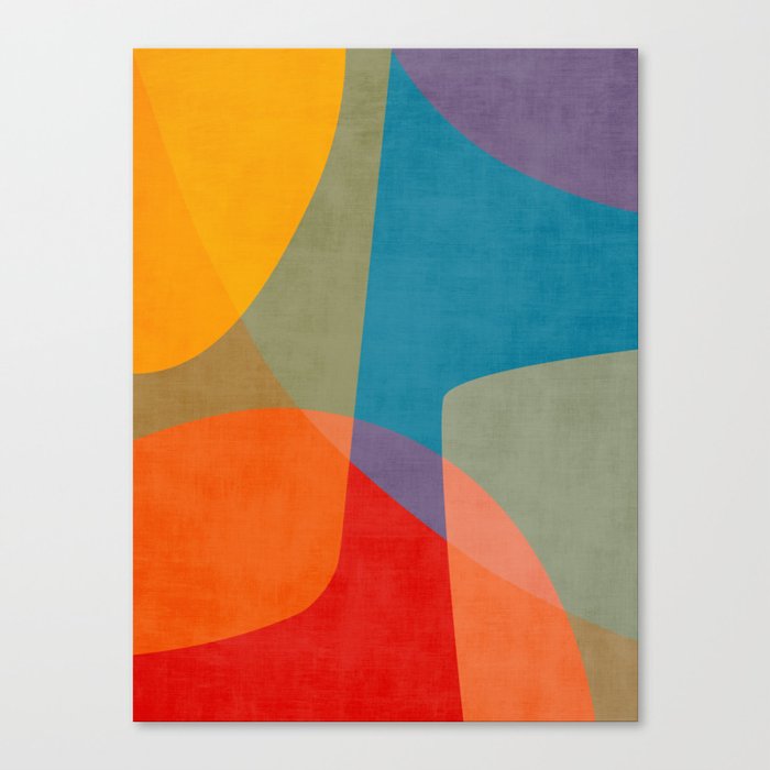 Colorful Modern Abstract Art III Canvas Print