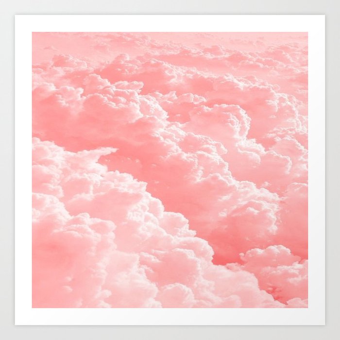 Pink Clouds Art Print By Ldor Society6