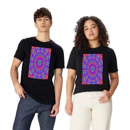 Happy Colors Explosion Psychedelic Mandala T Shirt