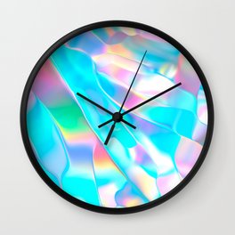 Blue Opal Iridescent  Wall Clock