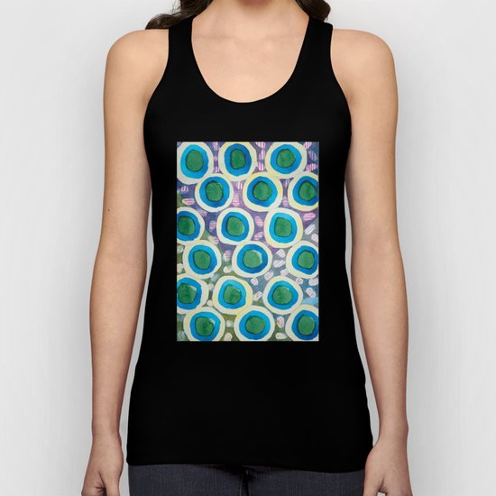 Four Directions Dot Pattern Unisex Tank Top