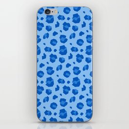 Geometric Cheetah Print (blue) iPhone Skin