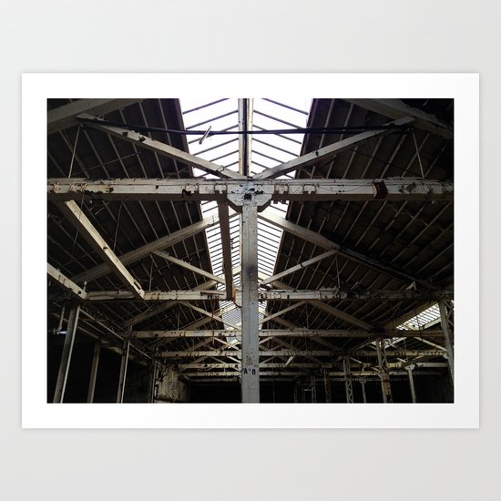 Beams on Beams on Beams Art Print