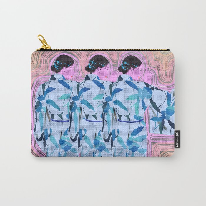 WOMAN IN KIMONO VIBES Carry-All Pouch