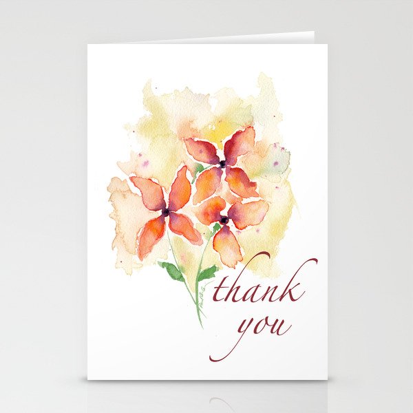 Thank You Flowers I Stationery Cards