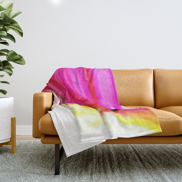 Abstract Agate Pink Throw Blanket