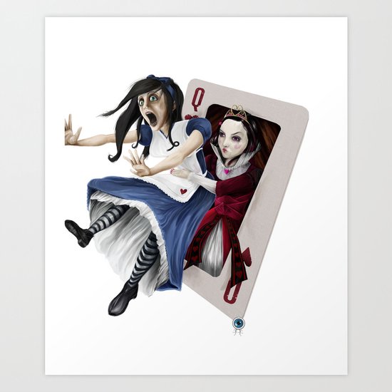 Queen of Hearts Art Print