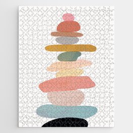 Balancing Stones 22 Jigsaw Puzzle | Zoga, Life, Peace, Stones, Meditation, Shappes, Nature, Painting, Art, Graphicdesign 