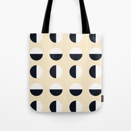 Abstraction_CIRCLE_LOVE_BLACK_WHITE_PATTERN_POP_ART_0629A Tote Bag
