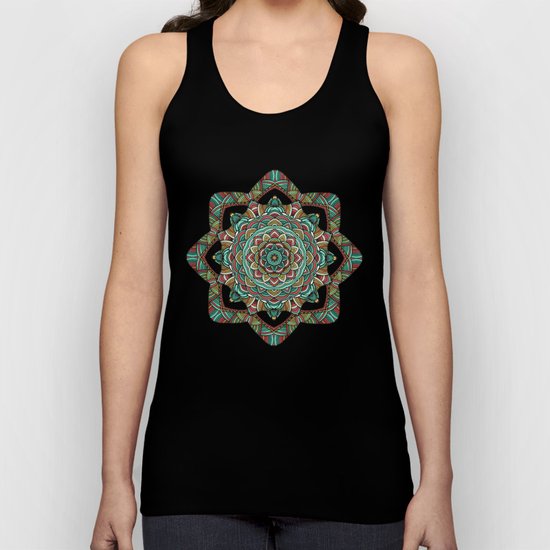 Colored mandala Unisex Tank Top