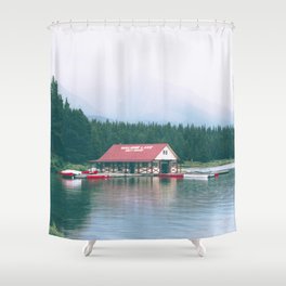 Maligne Lake Shower Curtain