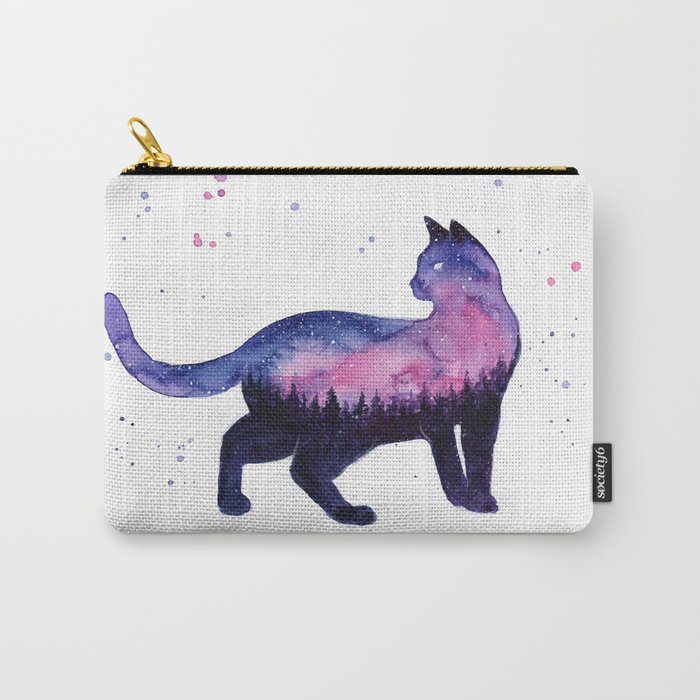 Galaxy Forest Cat Carry-All Pouch
