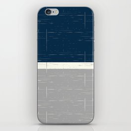 Color Block Navy Blue and Gray iPhone Skin