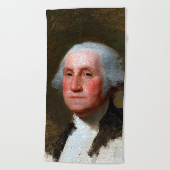 Gilbert Stuart Portrait of George Washington Beach Towel