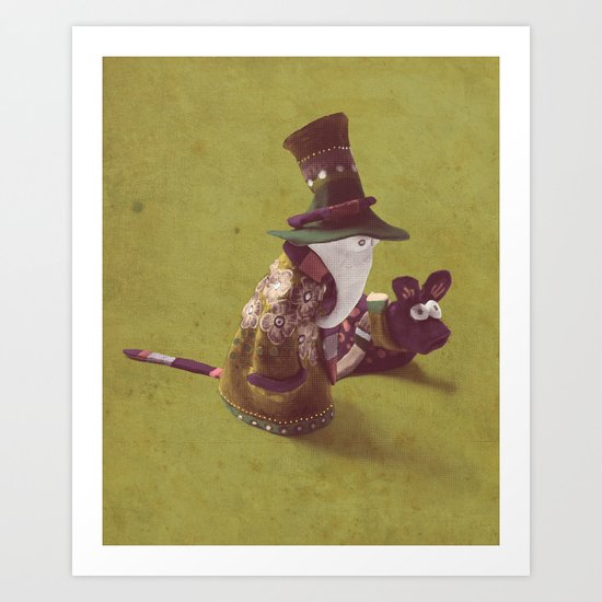 autumn walk Art Print