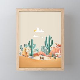 Desert Animals Framed Mini Art Print