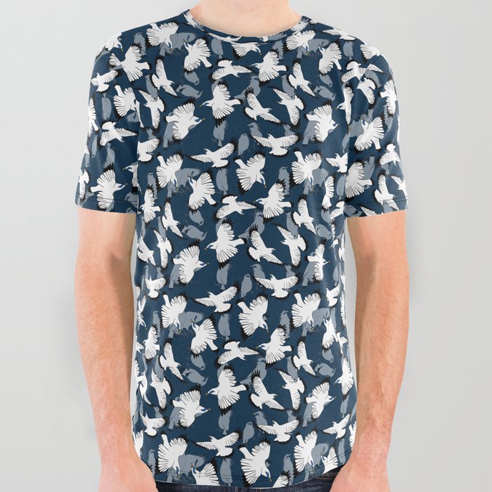 jalak bali, exotic songbird All Over Graphic Tee