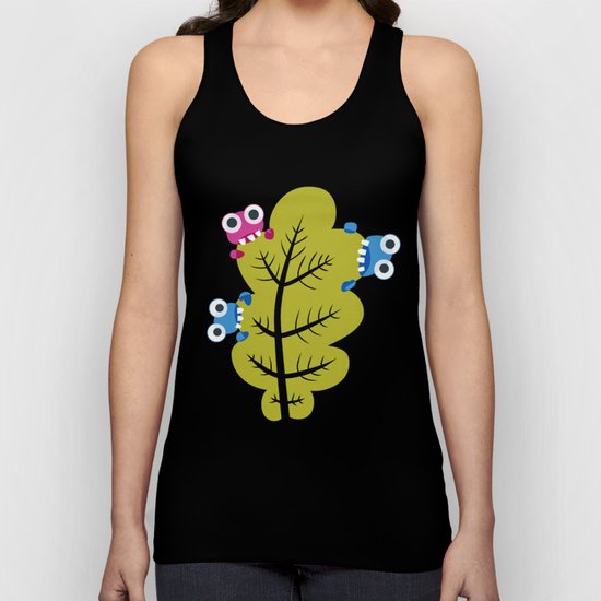 Bugs Eat Green Leaf Unisex Tank Top