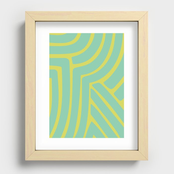 Abstract Stripes XVI Recessed Framed Print