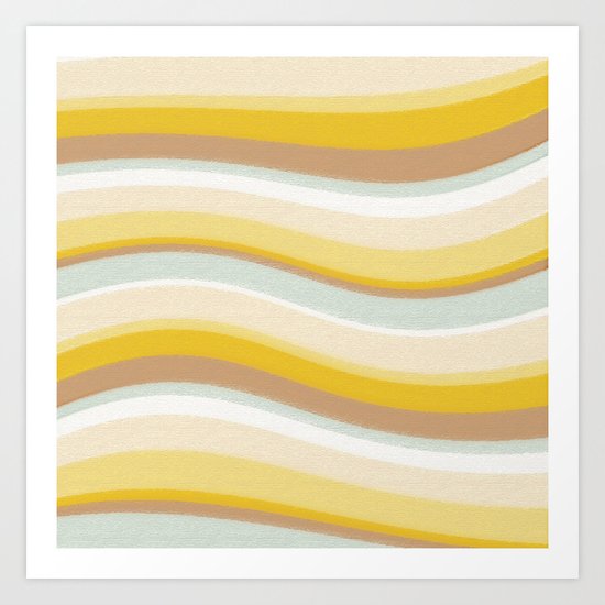 DESERT WAVES Art Print
