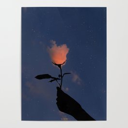 Cloud rose Poster