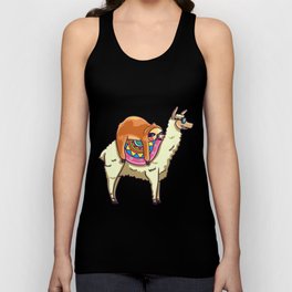 Sloth Riding Llama For Lovers Gift Alpaca Funny Tank Top