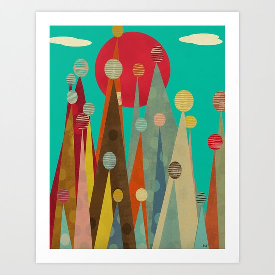 pleasure peaks Art Print