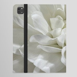 White Floral iPad Folio Case