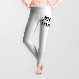 feminist minimalist design Leggings