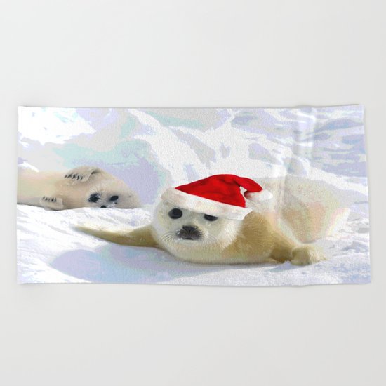 Save Me | Christmas Spirit Beach Towel