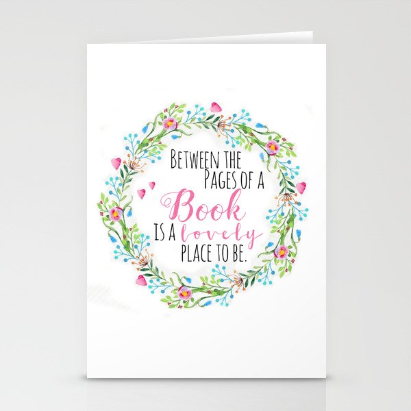 Between the pages... Stationery Cards