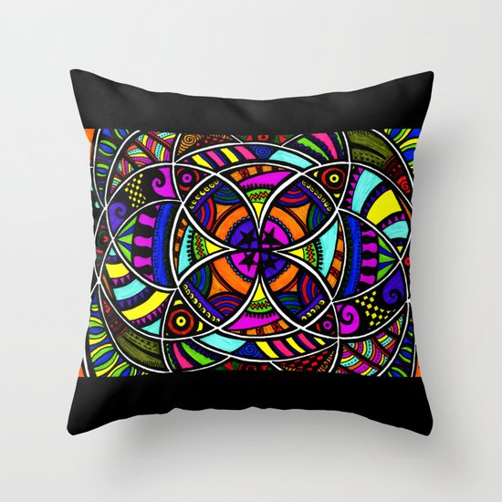 The flower within Throw Pillow
