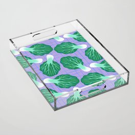 Bokchoy Pattern Acrylic Tray