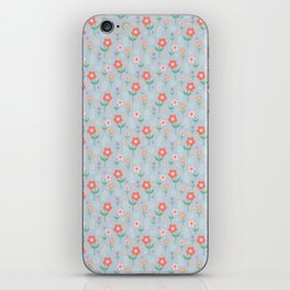 Blooms on Blue iPhone Skin