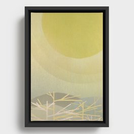 wintry day Framed Canvas