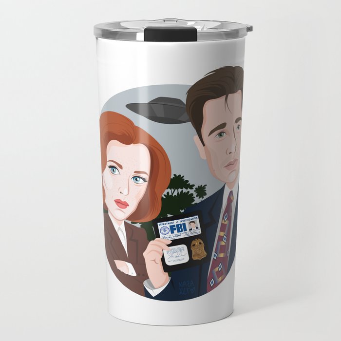Scully and Mulder Travel Mug