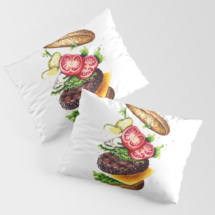 Burger Pillow Sham