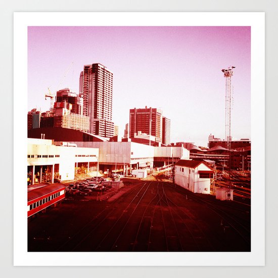 Trains to Central Art Print