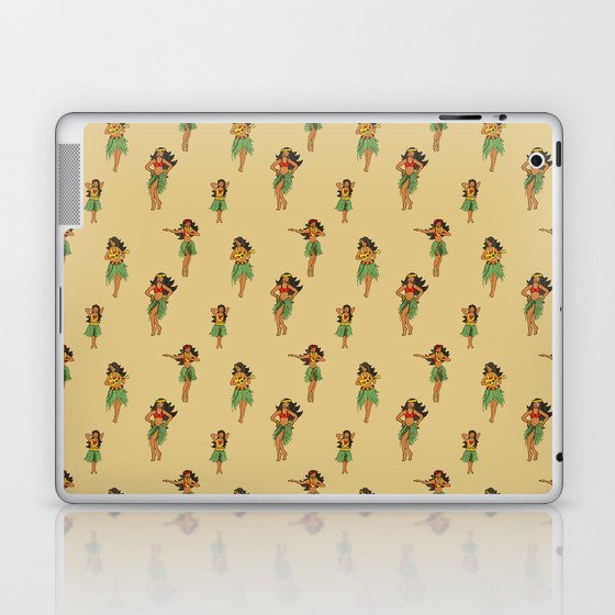 Hula Dancing Girls Pattern Laptop & iPad Skin