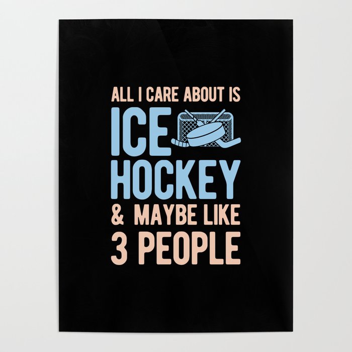 Funny Ice Hockey Poster